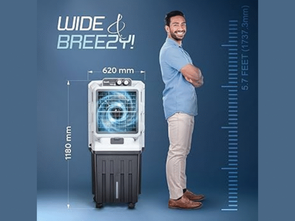 Height and width dimensions of air coolers for home, Summer Cool Solitaire 75L – Katyal Home Appliances