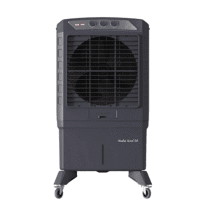 Front view of the Kenstar Maha Kool 90L air cooler, showcasing its sleek and modern design perfect for home use – Katyal Home Appliances.