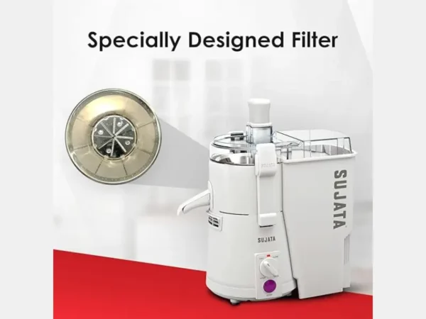 Sujata Powermatic Plus Juicer Mixer Grinder in a Modern Kitchen with specially designed filters- Katyal Home Appliances