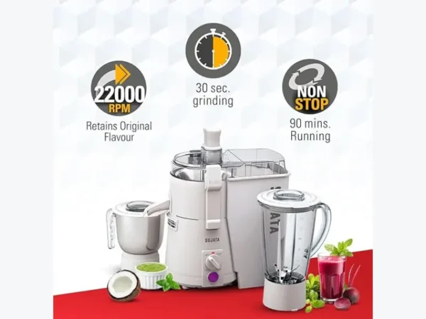 Sujata Powermatic Plus 900 Watts Powerful Motor