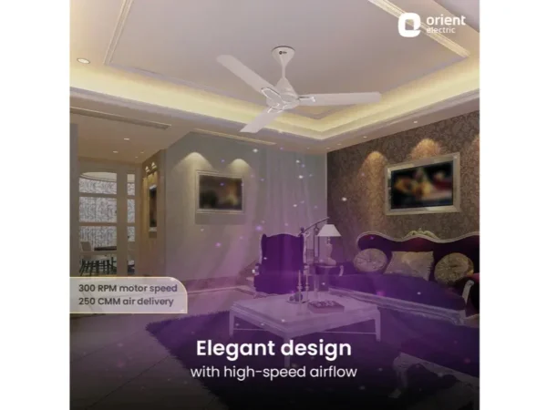 Stylish Orient Electric Ceiling Fan mounted in a modern home – Katyal Home Appliances