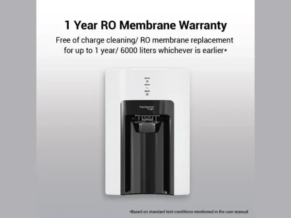 1-Year RO Membrane Warranty on Aquaguard Champ – RO UV Water Purifier – Katyal Home Appliances