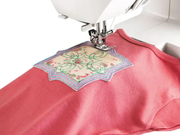 Zig zag stitching example from Usha Marvela – sewing machines stores near me – Katyal Home Appliances