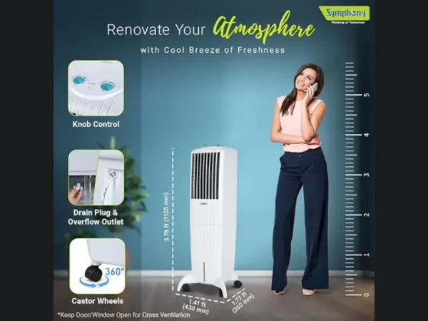 Symphony cooler india - diet 35T Air cooler multiple features image - Katyal Home Appliances